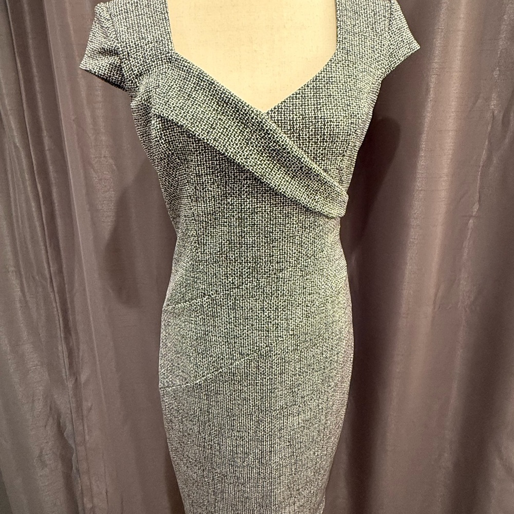 WHBM Elegant Black and White Women's Dress